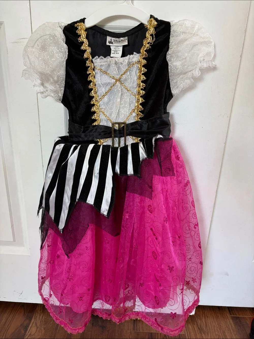 Disney Pirate Princess Dress Costume - Black, White & Pink